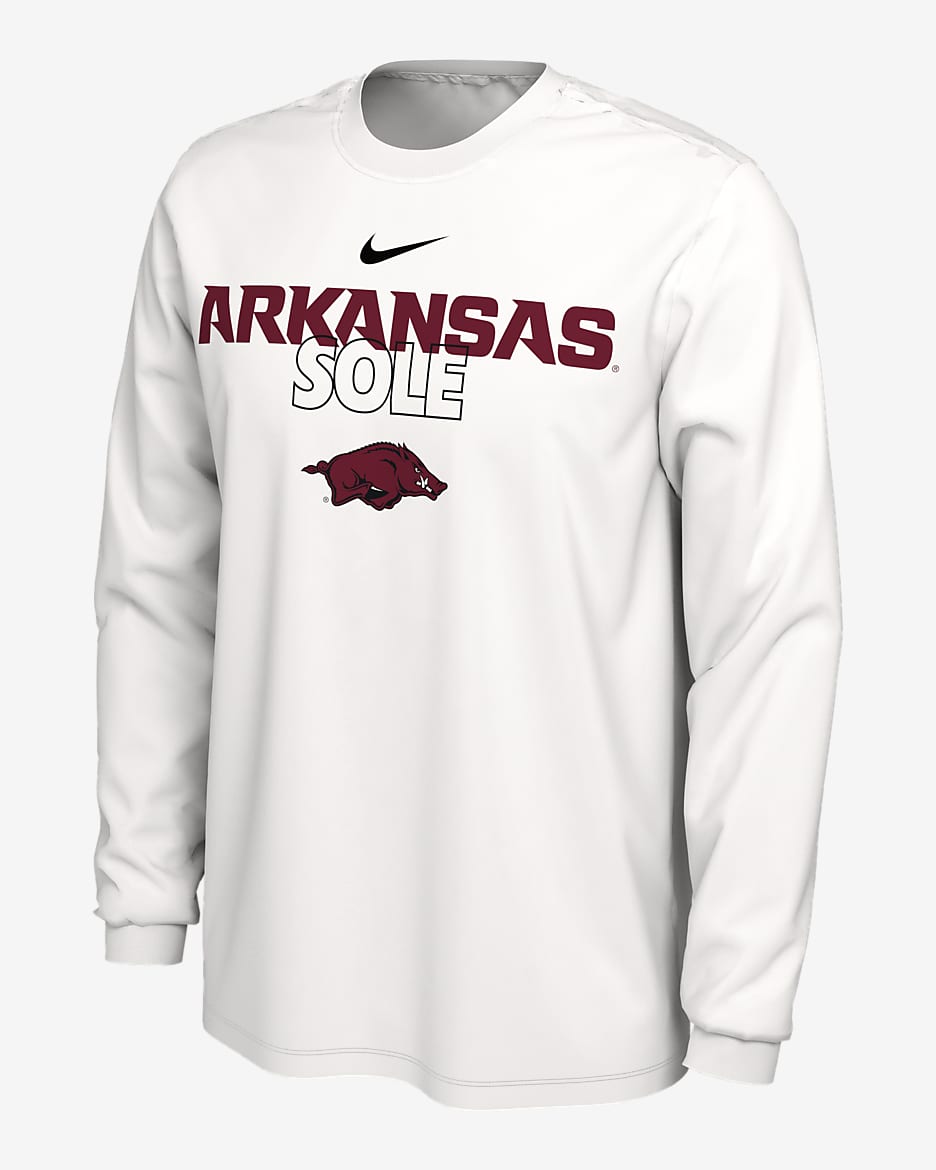 Arkansas Legend Men s Nike Dri FIT College Long Sleeve T Shirt. Nike